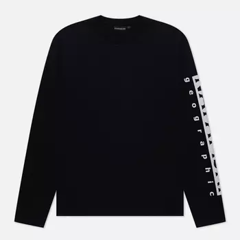 Мужской лонгслив Napapijri Sadas, цвет чёрный, размер XL