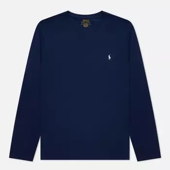 Мужской лонгслив Polo Ralph Lauren BCI Liquid Cotton Sleep Top Crew Neck, цвет синий, размер M