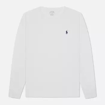 Мужской лонгслив Polo Ralph Lauren Custom Fit Embroidered Pony, цвет белый, размер XL