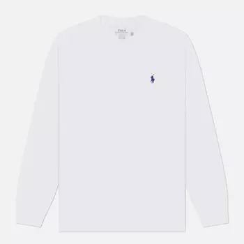 Мужской лонгслив Polo Ralph Lauren Embroidered Logo Classic Fit, цвет белый, размер M