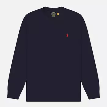 Мужской лонгслив Polo Ralph Lauren Embroidered Logo Classic Fit, цвет синий, размер M