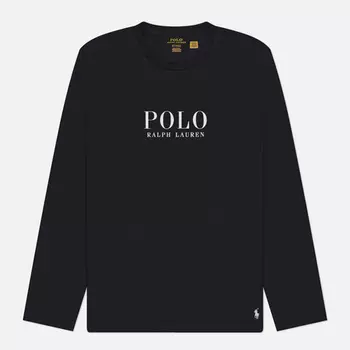 Мужской лонгслив Polo Ralph Lauren Logo Cotton Jersey Sleep, цвет чёрный, размер XL