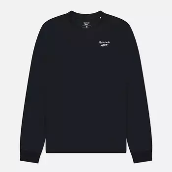 Мужской лонгслив Reebok Identity Classics Small Logo, цвет чёрный, размер XXL