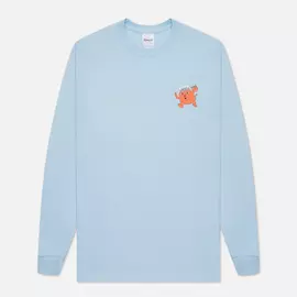 Мужской лонгслив RIPNDIP Drink Me, цвет голубой, размер L