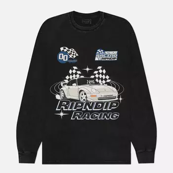 Мужской лонгслив RIPNDIP Ripnrace, цвет чёрный, размер S
