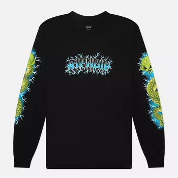Мужской лонгслив RIPNDIP Skull And Bones, цвет чёрный, размер S