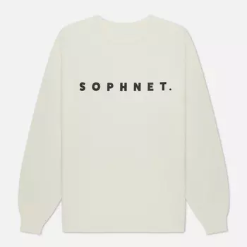 Мужской лонгслив SOPHNET. Classic Logo Baggy, цвет белый, размер XL