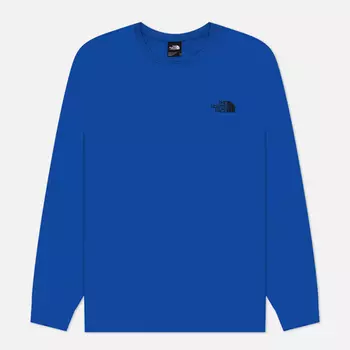 Мужской лонгслив The North Face Redbox Crew Neck, цвет синий, размер S