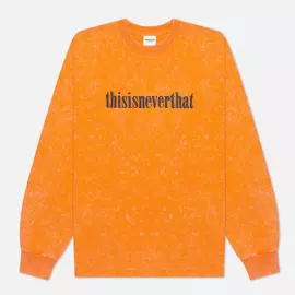 Мужской лонгслив thisisneverthat Acid Washed, цвет оранжевый, размер S