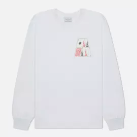 Мужской лонгслив thisisneverthat Stacked Cards, цвет белый, размер XL