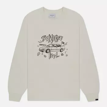 Мужской лонгслив thisisneverthat TISNVRAT Car, цвет белый, размер M