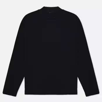 Мужской лонгслив UNAFFECTED Mock Neck, цвет чёрный, размер L