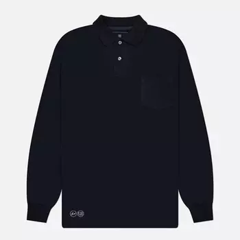 Мужской лонгслив uniform experiment Pocket Baggy Polo, цвет чёрный, размер XL