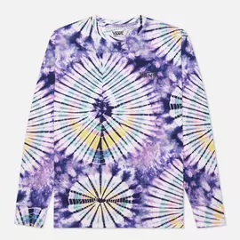 Мужской лонгслив Vans LS Burst Tie Dye, цвет фиолетовый, размер XXS