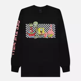 Мужской лонгслив Vans x SpongeBob SquarePants Characters, цвет чёрный, размер M