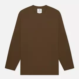 Мужской лонгслив Y-3 Classic Chest Logo Y-3, цвет оливковый, размер M