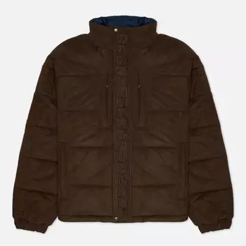 Мужской пуховик Bronze 56K Faux Suede Puffer, цвет коричневый, размер XXL