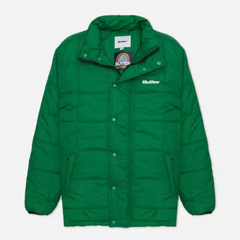Мужской пуховик Butter Goods Grid Puffer, цвет зелёный, размер XXL