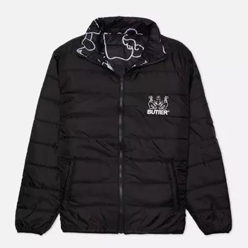 Мужской пуховик Butter Goods Jun Reversible Puffer, цвет чёрный, размер XL