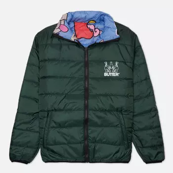 Мужской пуховик Butter Goods Jun Reversible Puffer, цвет зелёный, размер XL