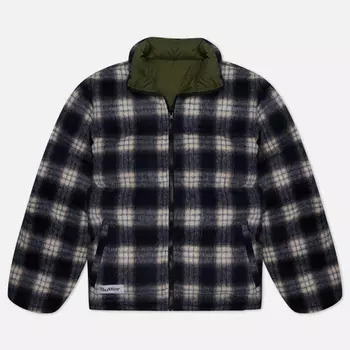 Мужской пуховик Butter Goods Reversible Plaid Puffer, цвет синий, размер XL