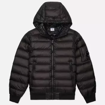Мужской пуховик C.P. Company D.D. Shell Down Hooded, цвет чёрный, размер S