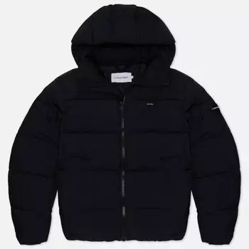 Мужской пуховик Calvin Klein Jeans Crinkle Nylon Quilted, цвет чёрный, размер XL