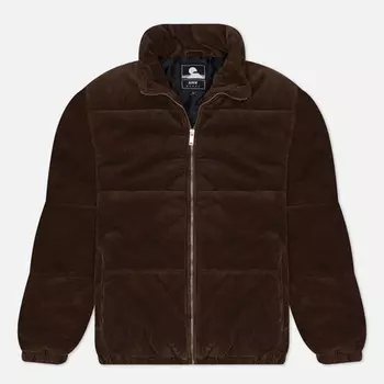 Мужской пуховик Edwin Attakai Puffa Corduroy 8 Wales, цвет коричневый, размер XXL
