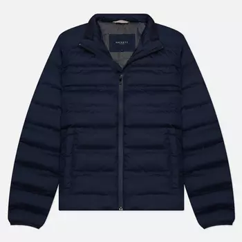 Мужской пуховик Hackett Light Weight Moto, цвет синий, размер XXXL