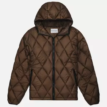 Мужской пуховик MKI Miyuki-Zoku Translucent Diamond Bubble, цвет коричневый, размер S