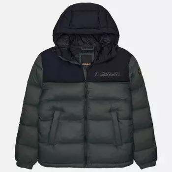 Мужской пуховик Napapijri Hornelen, цвет зелёный, размер XL