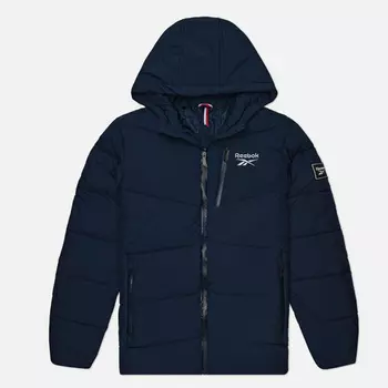 Мужской пуховик Reebok Stretch Puffer, цвет синий, размер XXL