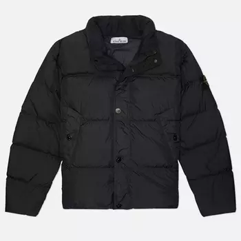 Мужской пуховик Stone Island Crinkle Reps NY, цвет чёрный, размер XL