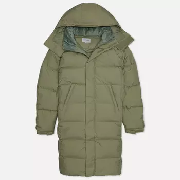Мужской пуховик thisisneverthat Pertex Shield T Long Down Parka, цвет зелёный, размер S