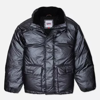 Мужской пуховик Tommy Jeans Metallic Puffer, цвет серебряный, размер XL