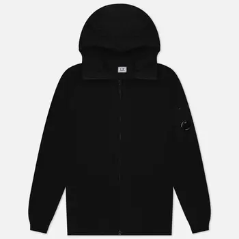 Мужской свитер C.P. Company Cotton Mixed Hooded Knit, цвет чёрный, размер 54