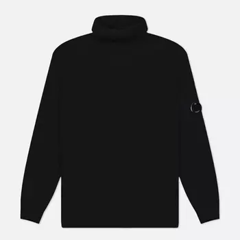Мужской свитер C.P. Company Fleece Knit Turtel Neck, цвет чёрный, размер M