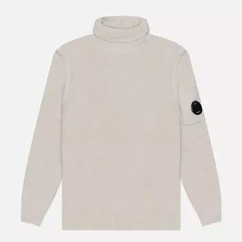 Мужской свитер C.P. Company Fleece Knit Turtel Neck, цвет белый, размер M