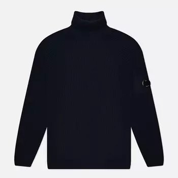 Мужской свитер C.P. Company Lambswool GRS Roll Neck Full Knit, цвет синий, размер XL