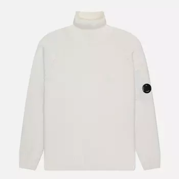 Мужской свитер C.P. Company Lambswool GRS Roll Neck Knit, цвет белый, размер S