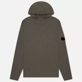 Мужской свитер C.P. Company Melange Knitwear Hoodie, цвет оливковый, размер 54