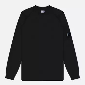 Мужской свитер C.P. Company Sea Island Lens Knit, цвет чёрный, размер 50