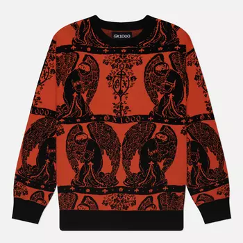 Мужской свитер GX1000 Jacquard Crew Neck, цвет оранжевый, размер XXL