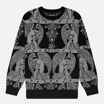 Мужской свитер GX1000 Jacquard Crew Neck, цвет серый, размер L