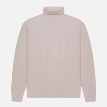 Мужской свитер Hackett Cable Roll Neck, цвет бежевый, размер XL