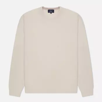 Мужской свитер Hackett Lambswool Crew, цвет бежевый, размер XL