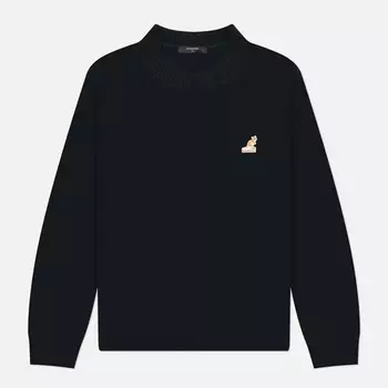 Мужской свитер Kangol Logo Patch, цвет чёрный, размер S