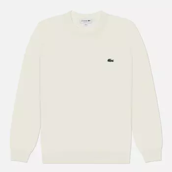 Мужской свитер Lacoste Crew Neck Organic Cotton, цвет белый, размер M