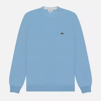 Мужской свитер Lacoste Crew Neck Organic Cotton, цвет голубой, размер S