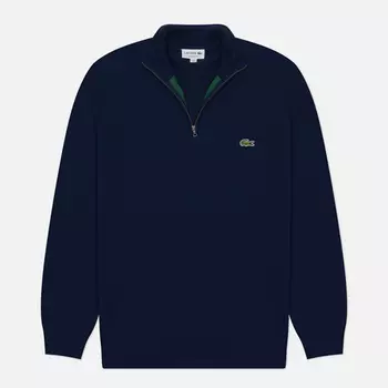 Мужской свитер Lacoste Embroidered Crocodile Half-Zip, цвет синий, размер XXL